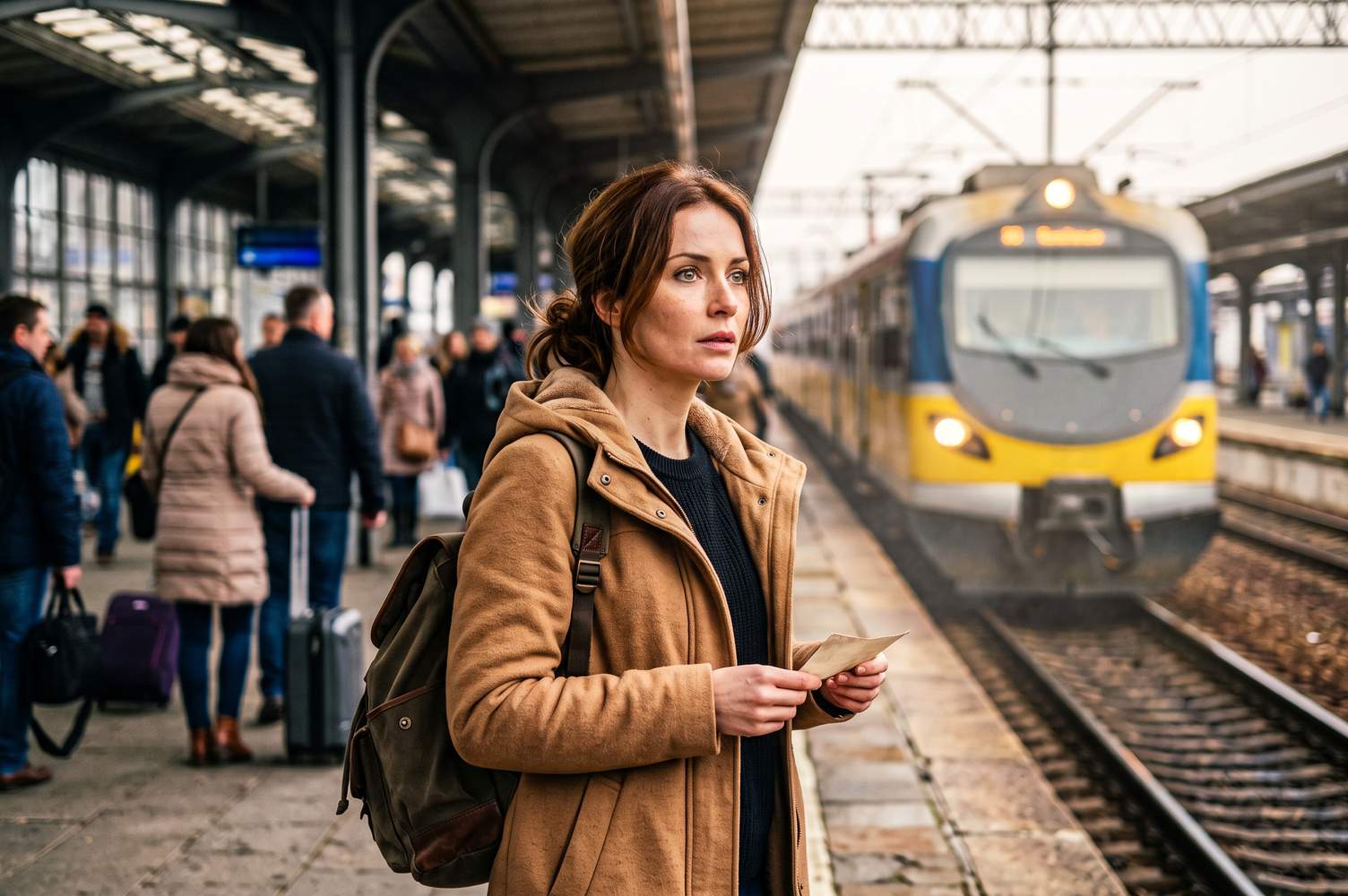 Samotne podróże – odkrywanie świata bez partnera Samotne podróże po rozstaniu – kobieta z plecakiem i biletem na peronie dworca